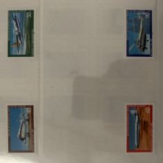 Serie timbre cu avioane, aviatie, nestampilate, MNH