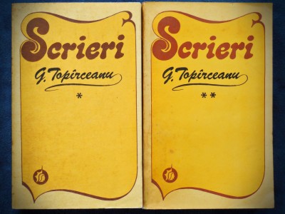 SCRIERI - GEORGE TOPARCEANU - VOL. I + VOL. II foto