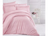 Cumpara ieftin Cearsaf de pat cu elastic din damasc, densitate 130 g/mp, Roz pudra