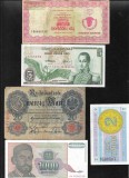 Set 5 bancnote de prin lume adunate (cele din imagini) #169