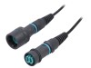 Conector Patch Cord Fibră Optică BULGIN OM3 LC Duplex, 10m, PXF6055AAB, IP66/68/69K, Poliamidă
