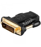Adaptor DVI-D 24+1 la HDMI mama aurit Goobay