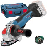 Bosch GWX 18V-10 PSC X-LOCK - Polizor unghiular fara acumulatori si incarcator Li-Ion 18 V - Ah 125 mm valiza speciala accesorii