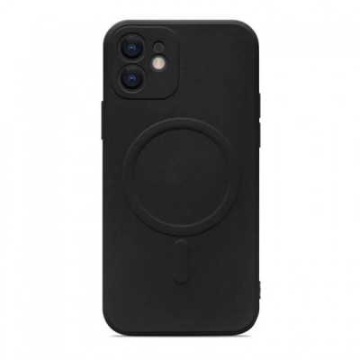 Husa culoarea Negru pentru cu iPhone 12 Pro Max, cu incarcare tip MagSafe - ALC&amp;reg; foto