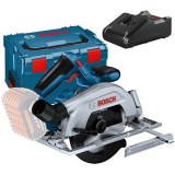 Bosch GKS 185-LI + GAL 18V-40 - Fierastrau circular fara acumulatori Li-Ion 18 V - Ah 165x20 mm valiza speciala + Incarcator acumulatori