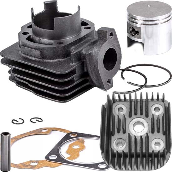 Kit Cilindru scuter ATALA RIZZATO Hacker 80 80cc 2T + Chiuloasa - Aer