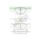 Set placute frana Icer 181989, parte montare : Punte Spate