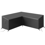 Outsunny Husa pentru mobilier de grădină rezistentă la iarnă, impermeabilă, &icirc;n formă de V, anti-UV, 420D Oxford Gewebe 216x216x78 cm Negru | Aosom Rom