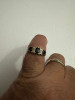 Inel Aur 9K Safire Diamante Anglia Vintage M53: Inel vintage aur safir, inel aur 9k diamante, inel aur safire, inel Anglia