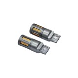 Set 2 becuri o faza T20 7440 84SMD Canbus 12V-24V nonpolar lumina galbena 1000 lumen 25w Cod: HH010 Automotive TrustedCars, Oem