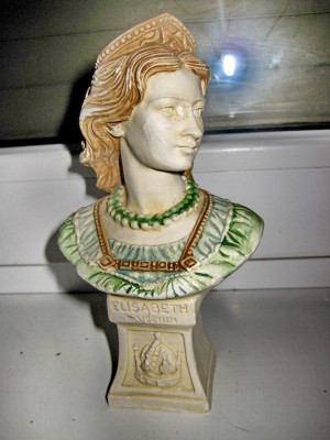 982a-Statuieta bust Kaiserin Elisabeth Germania rasina tare. foto