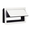 Priza Incastrabila Blat EVOline 937 Flip Top Push, 3 Schuko, 2x RJ45 CAT6, Alba