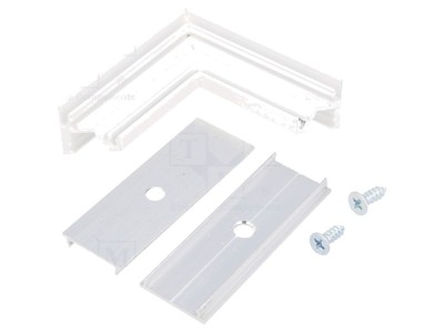 Conector Aluminiu Alb CORNER10 foto