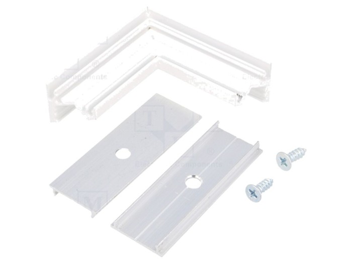 Conector Aluminiu Alb CORNER10