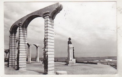 bnk cp Constanta - Statuia lui Mihai Eminescu - uzata foto