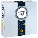 Prezervative MISTER SIZE 53 mm, 36 bucati, Latex Natural, Ultra-subtiri 0.05mm, Lubrifiate, Confortabile si Sigura