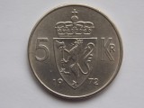 5 KRONER 1972 NORVEGIA, Europa