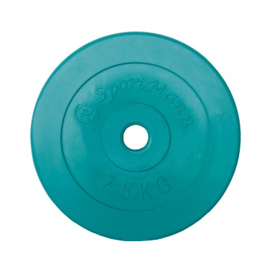 Greutate PVC cu ciment 7.5kg/31mm, Verde foto
