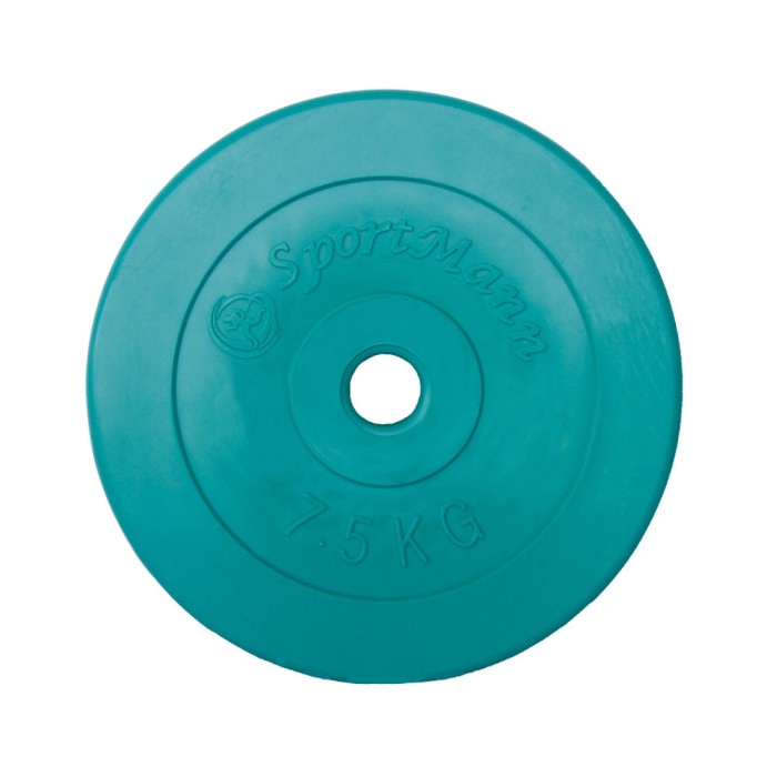 Greutate PVC cu ciment 7.5kg/31mm, Verde