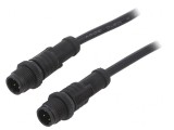 Cablu Senzori Automatizări 4 PIN M12-M12 0.5m Mufă