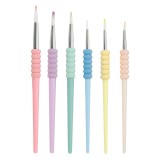 Set Pensule Pictură, Little President, 6 Bucăți, V&acirc;rf Rotund, Multicolor