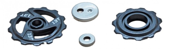 5.0 Rear Derailleur Pulley Assy - Silver-Black Ultimate FactoryBikes