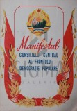 MANIFESTUL CONSILIULUI CENTRAL AL FRONTULUI DEMOCRATIEI POPULARE
