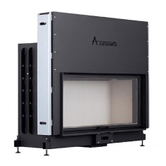 Focar tip tunel de șemineu - Flat W 120/60 German Edition &ndash; 2 suprafațe vitrate, 21 KW, randament 75%