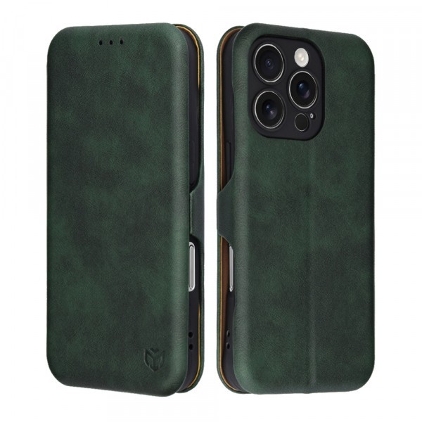 Husa pentru Apple iPhone 16 Pro Max, Techsuit, Safe Wallet Plus, Verde