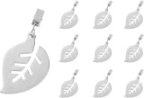 Set de 10 greutati pentru fata de masa SVUPUE, otel inoxidabil, argintiu, 7 x 5 cm