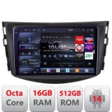 Navigatie Toyota RAV4 2008-2012 Edotec Kit-018 8 core QLED 2K 16+512 360 Android Waze USB Navigatie Internet Youtube Radio CarStore Technology