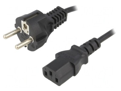Cablu Alimentare 3x0.75mm2 5m Negru foto