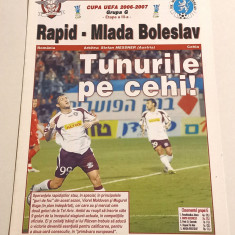 Program meci fotbal RAPID BUCURESTI - MLADA BOLESLAV (UEFA CUP 23.11.2006)