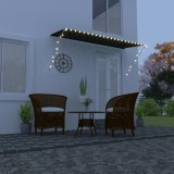 VidaXL Copertină retractabilă cu LED, antracit, 300 x 150 cm