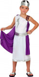 Costum Imparat Roman Baieti 3-4 Ani (98-115cm) Toga, Centura, Coroana - Carnaval, Serbare