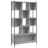 Biblioteca, gri sonoma, 102x28x172 cm, lemn prelucrat