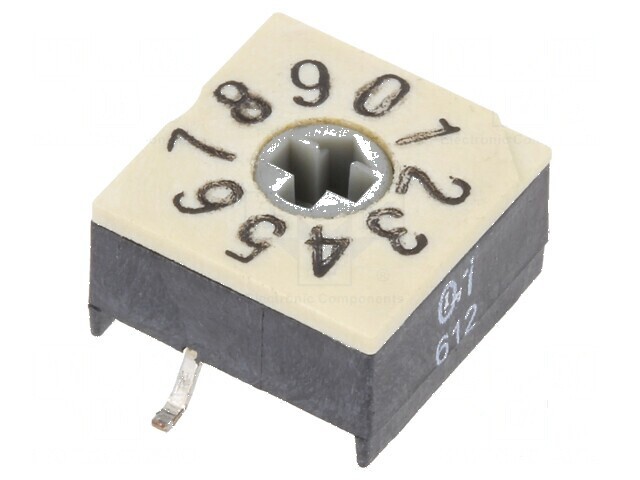 &Icirc;ntrerupător codificare DEC/BCD SMD 10 Pozitii Rizol 100M&Omega;