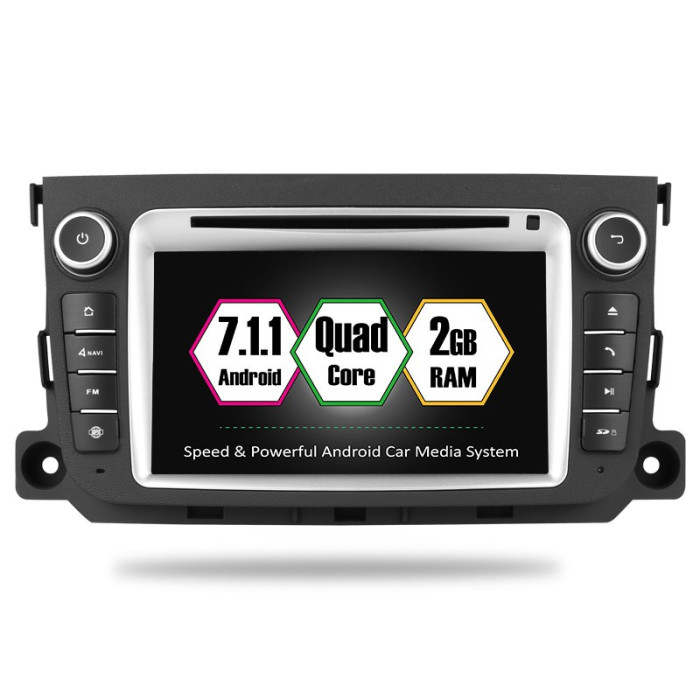 Navigatie GPS Auto Audio Video cu DVD si Touchscreen 7 &quot; inch Rezolutie HD 1024x600 Mercedes Benz Smart Fortwo + Cadou Soft si Harti GPS 16Gb Memorie