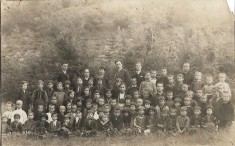 B235 Fotografie elevi profesori scoala poza veche foto