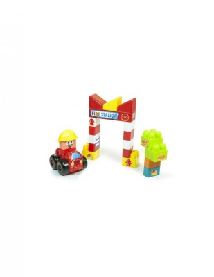 Joc constructii tematic Statie pompieri - Miniland foto