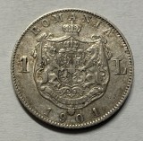 1 Leu 1901 Argint, Romania, a UNC, mai RARA!