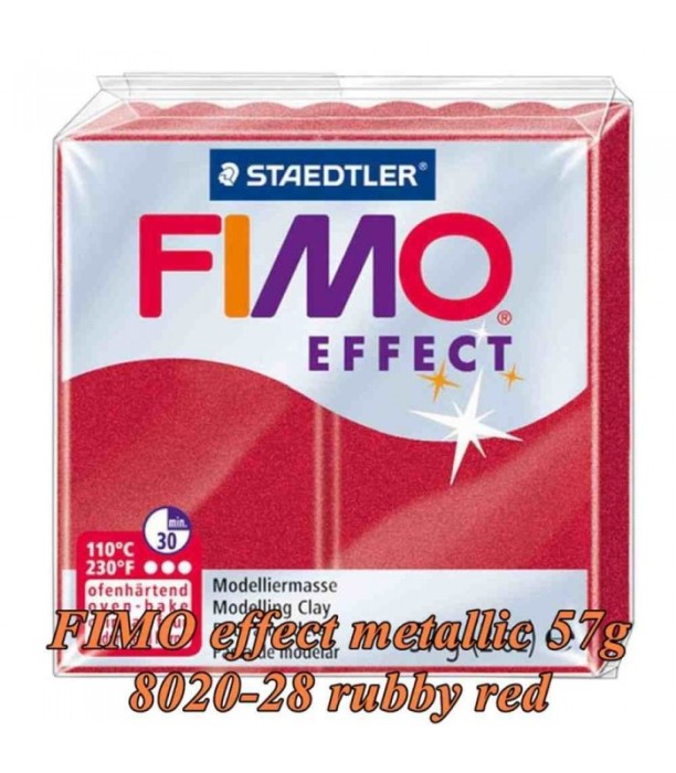 FIMO Effect 57g Roșu carmin murdar Metallic