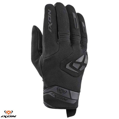 Manusi barbati pentru scuter - motocicleta Roadster vara textil/piele Ixon model MIG 2 MS culoare: negru &amp;ndash; degete tactile XL (10/11) foto
