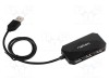 Hub USB 2.0 NATEC, 4 porturi USB A, negru, 0.6m, Plug and Play