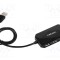Hub USB 2.0 NATEC, 4 porturi USB A, negru, 0.6m, Plug and Play