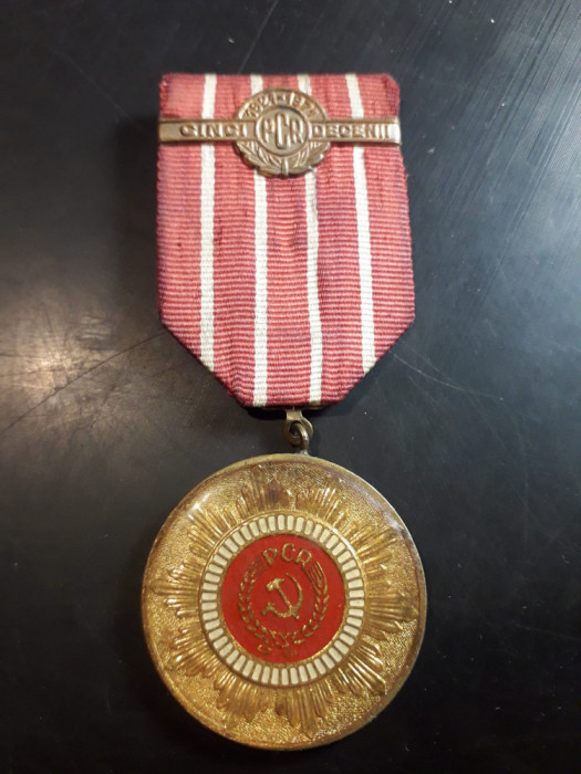 HST Medalie A 50-a aniversare a Partidului Comunist Rom&acirc;n