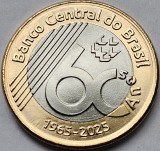 1 Real 2025 Brazilia, 60 Years of Central Bank, km#new