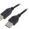 Cablu USB 2.0 A-B Aurit 1.8m Negru