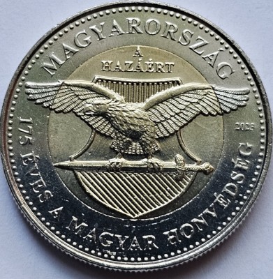 Monedă 100 Forint 2023 Ungaria, Hungarian Defence Forces , unc foto