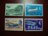 FIJI SERIE AVIATIE MNH, Nestampilat